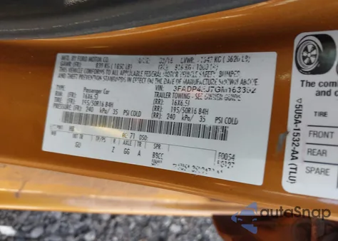 2016 Ford Fiesta Se из США, поврежденный, VIN 3FADP4EJ7GM163392